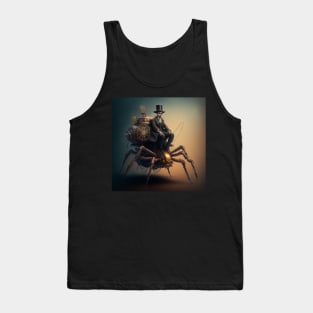 Steampunk spider rider mechanical robot steampunk animal Tank Top